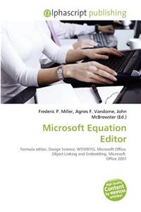 Microsoft Equation Editor