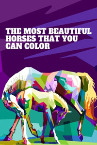 The most beautiful horses that you can color