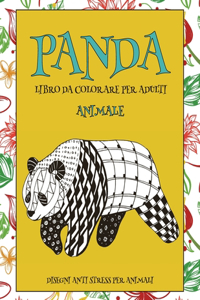 Libro da colorare per adulti - Disegni Anti stress per animali - Animale - Panda