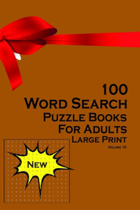 100 Word Search Puzzle Book for Adult Large Print
