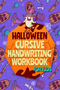 Halloween Cursive Handwriting Workbook for Kids