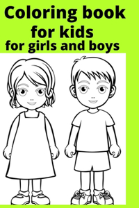 Coloring book for kids for girls and boys
