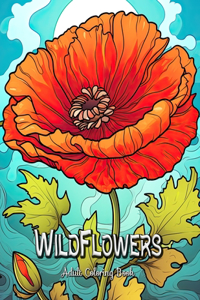 Wildflowers Adult Coloring Book