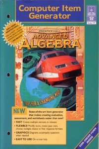 1998 Advanced Algebra Computer Item Generator Book