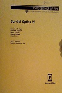 Sol-Gel Optics VI (Proceedings of Spie)