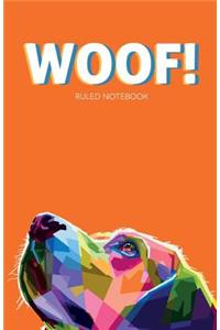 Woof! Ruled Notebook