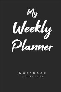 My Weekly Planner Notebook 2019-2020