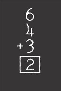 Baseball Math Double Play Notebook Journal