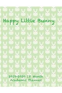 Happy Little Bunny 2019-2020 18 Month Academic Planner