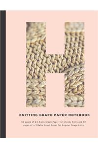 Knitting Graph Paper Notebook