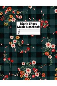 Blank Sheet Music Notebook