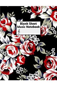 Blank Sheet Music Notebook