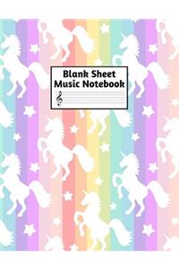 Blank Sheet Music Notebook