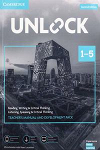 Unlock Levels 1-5 Teacher's Manual and Development Pack W/Downloadable Audio, Video and Worksheets