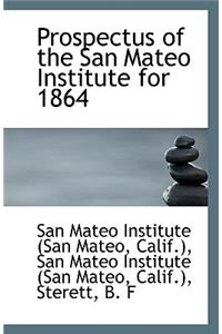 Prospectus of the San Mateo Institute for 1864
