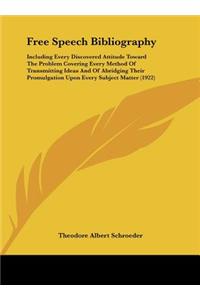 Free Speech Bibliography