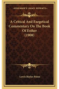 Critical And Exegetical Commentary On The Book Of Esther (1908)