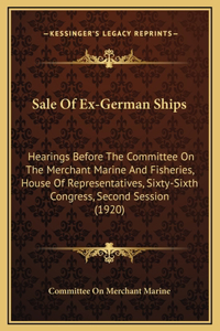 Sale Of Ex-German Ships