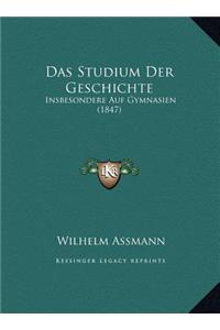 Das Studium Der Geschichte