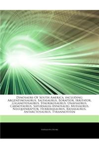 Articles on Dinosaurs of South America, Including