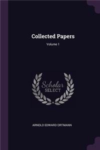 Collected Papers; Volume 1
