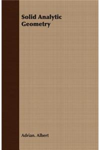 Solid Analytic Geometry