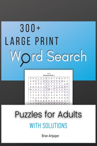 300 + Large Print Word Search