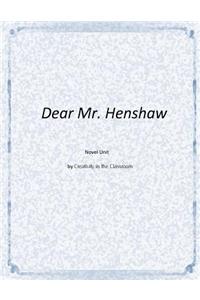 Dear Mr. Henshaw Novel Unit