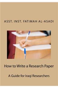 How to Write a Research Paper