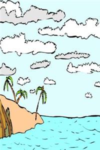 Travel Journal Island Scene