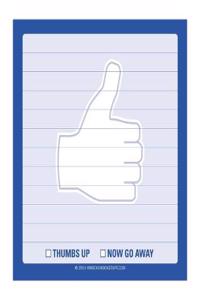 Knock Knock Thumbs Up Sticky Notes