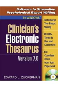 Clinician's Electronic Thesaurus, Version 7.0: Software to Streamline Psychological Report Writing