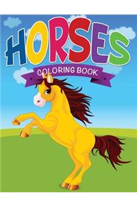 Horses Coloring Book