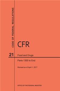 Code of Federal Regulations Title 21, Food and Drugs, Parts 1300-End, 2017