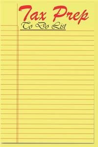 Tax Prep To Do List