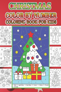 Christmas Color By Number Coloring Book For Kids