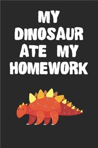 My Dinosaur Ate My Homework Notebook