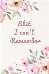 I Can't Remember