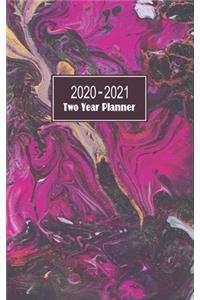 2020-2021 Two Year Planner: 24 Months Calendar Pocket Planner and Organizer