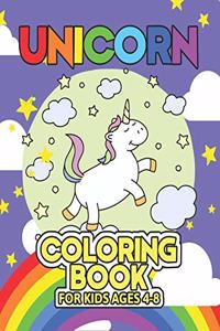 Unicorn Coloring Book for Kids Ages 4-8