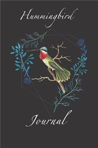 Hummingbird Floral Pattern Journal