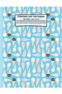 Ice Cream Composition Notebook
