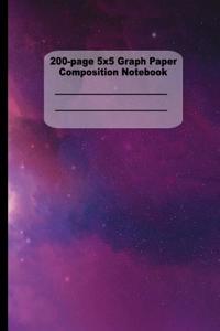 200-Page Graph Paper Composition Notebook