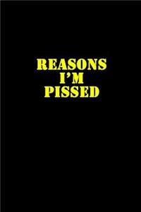 Reasons I'm Pissed Journal
