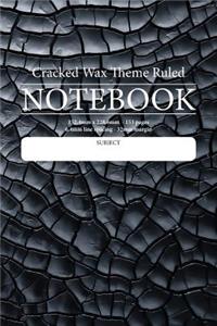 Cracked Wax Theme Ruled Notebook