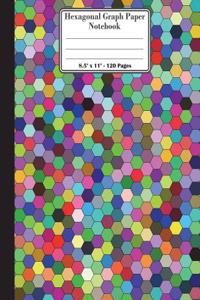 Hexagonal Graph Paper Notebook. 8.5