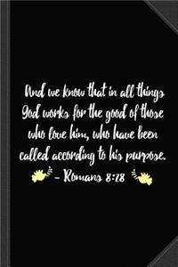 Romans 828 Journal Notebook