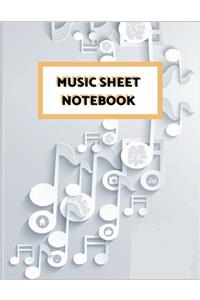Music Sheet Notebook