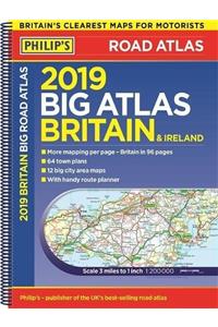 Philips 2019 Big Road Atlas Britain and Ireland  Spiral: (Spiral binding) (Philips Road Atlas)