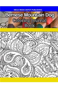 Bernese Mountain Dog Coloring Journal Book